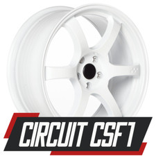 Circuit Csf1 19x8.5 5x114.3 38 Gloss White Spun Forged Wheels Set Of 4