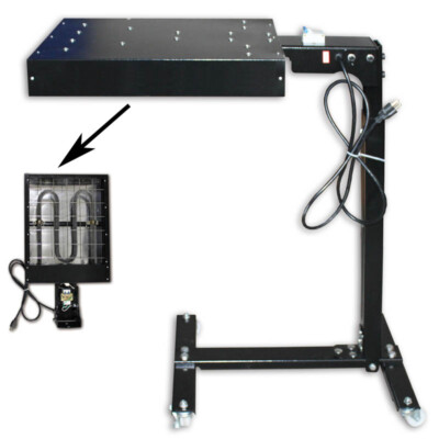 #ad 110V 16quot;x16quot; Movable Silk Screen Flash Dryer Height Adjustable with Wheels 1600W $339.00