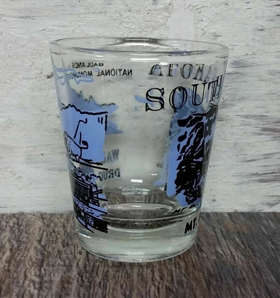 Mt. Rushmore Badlands National Monument Shot Glass South Dakota Travel