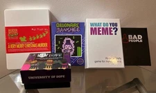 Party Game Lot Billionare Banshee-Bad People-University Of Dope-Xmas Murder-Meme