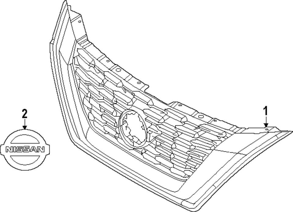 Emblema original Nissan 62890-4MT0A Foto 2 de 2