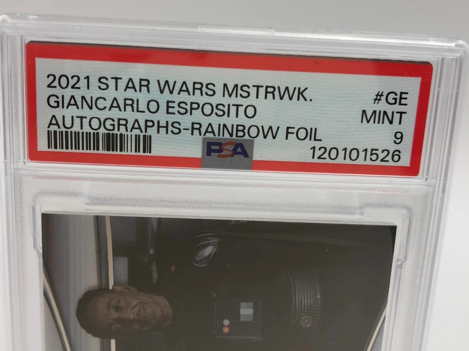 GIANCARLO ESPOSITO AUTO card STAR WARS MASTERWORK RARE/50 as MOFF GIDEON PSA 9 - Image 3 of 4