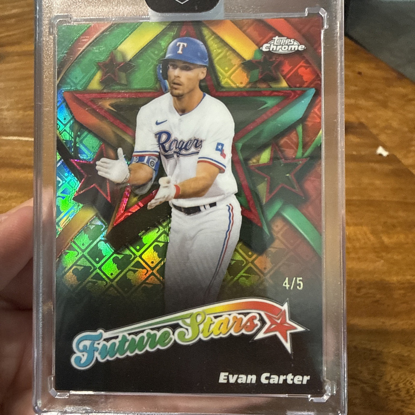 2025 Topps Chrome #FS-12 EVAN CARTER Future Stars /5 Logofractor