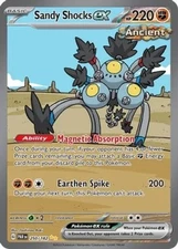 Pokemon: 1x Sandy Shocks ex - 250/182 - Special Illustration Rare - NM SV Parado