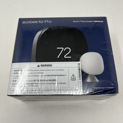 New Ecobee EB-STATE6P-01 Smart Thermostat Premium Black With smart Sensor Alexa