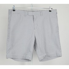 Polo Ralph Lauren Shorts Men 38 Blue White Striped Seersucker Suffield Fit