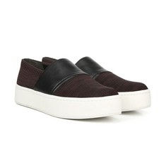 Vince Warren Knit Leather Platform Slip On Sneakers Sz 6.5 Orig 225