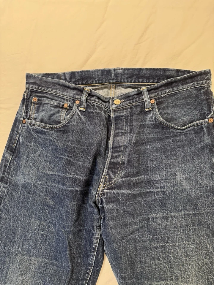 Warehouse 1001XX Banner Denim Japanese Selvedge Jeans Size 38 - Image 4 of 4