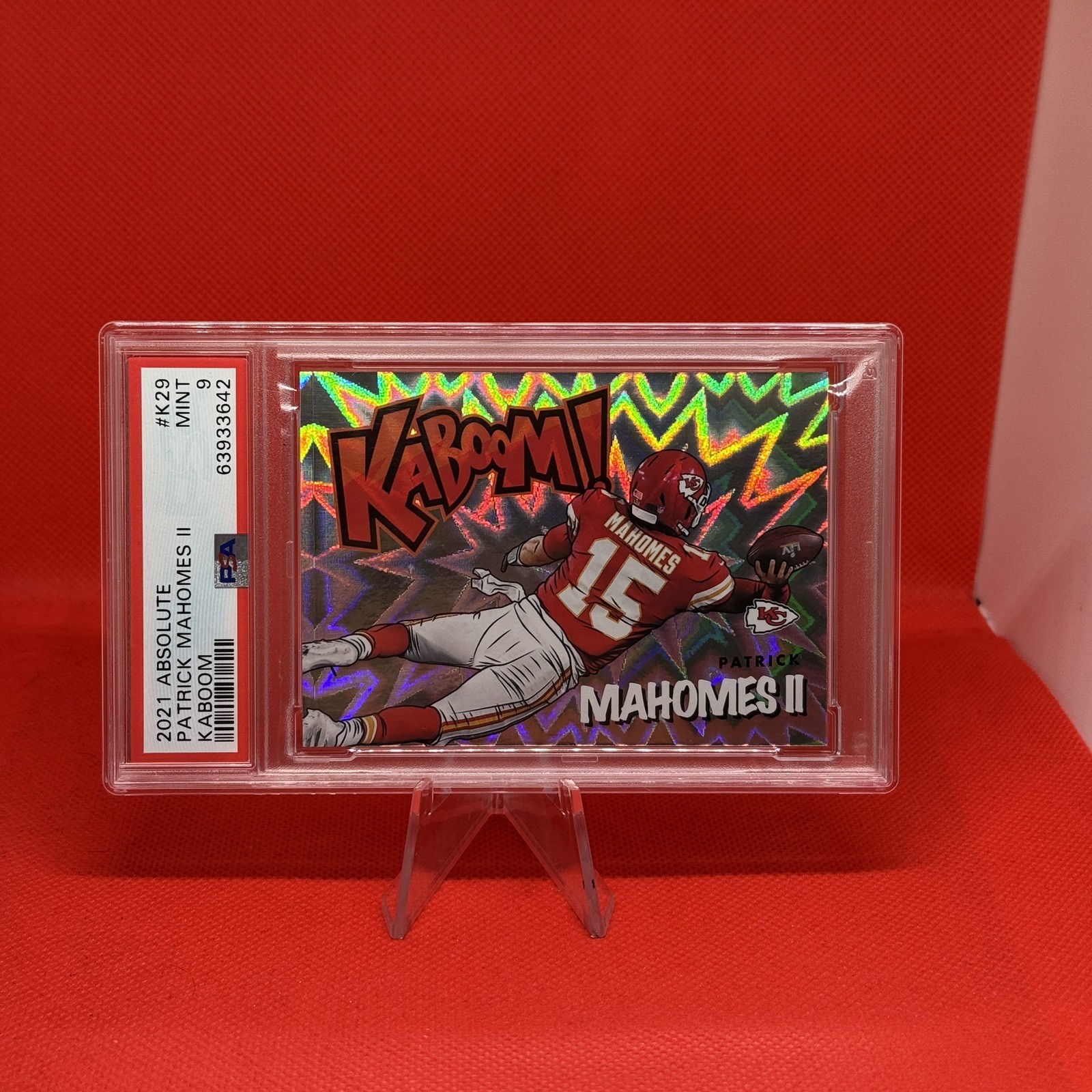2021 Panini Absolute Kaboom! Patrick Mahomes II #K29 PSA 9