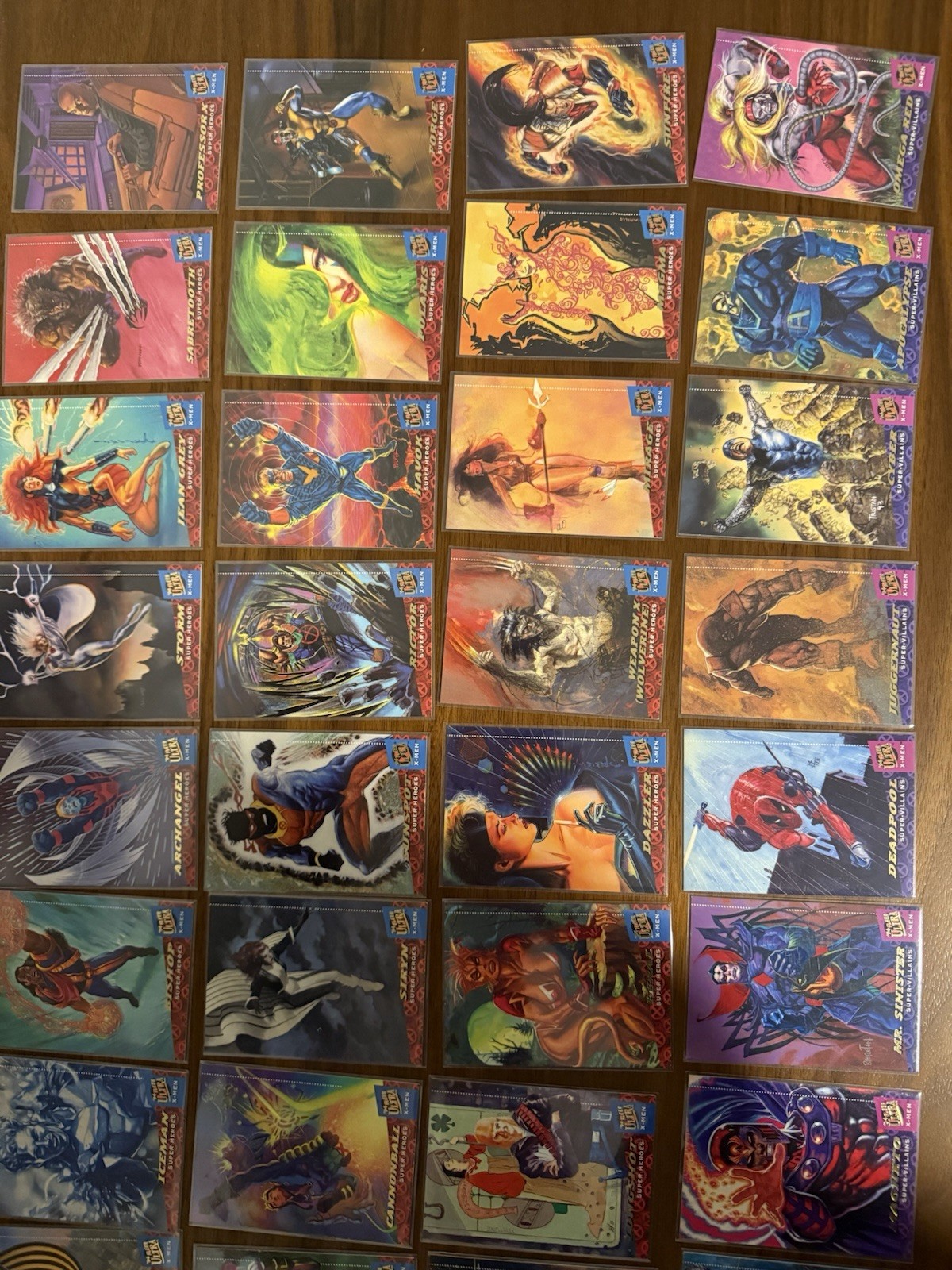 Complete set of 1994 Fleer Ultra XMen Marvel Trading Cards