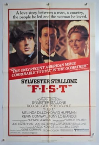 Sylvester Stallone F.I.S.T. Original Style B 1sh Movie Poster Rare