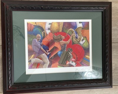  Love That Jazz  by Glenn Marcus Framed Matted COA Park West At Sea Galleries