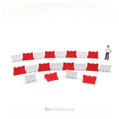 HO Lot 20 Blocs Routiers 1/87 H0 Voie Chantier Construction Signalisation Rallye