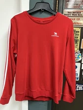 Camel Crown Brand Red With White Stripes Sweatshirt - Size XXL