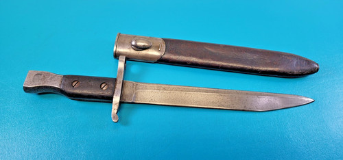 WWI Canadian Ross Rifle Model 1910 Bayonet Knife & Sheath Regimental Marks TR965