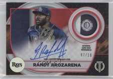 2022 Topps Tribute Auto Patch Red 7/10 Randy Arozarena #AP-RA Patch Auto 0fo5