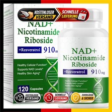Liposomale NAD+ Kapseln 910 mg mit Resveratrol & Quercetin 120 Softgels …