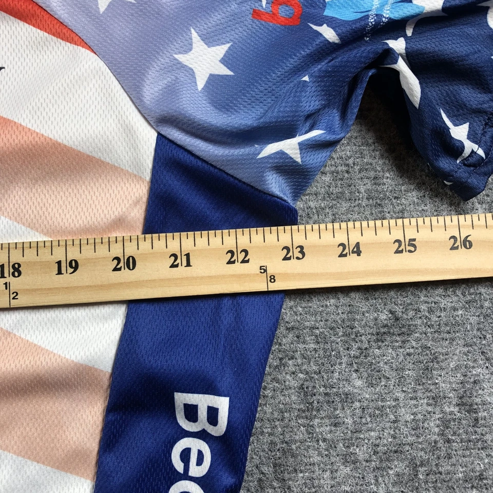 Cody's Challenge Cycling Jersey Mens Large USA Flag Stars Stripes Fairview Bike - Image 4 of 4