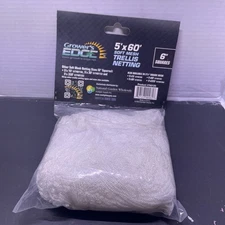 Grower's Edge Soft Mesh Trellis Netting 5 ft x 60 ft w/ 6 in Squares