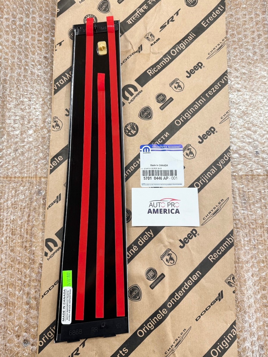 御簾　145×224 RIGHT REAR DOOR B PILLAR WINDOW TRIM APPLIQUE 2011-2022 JEEP GRAND