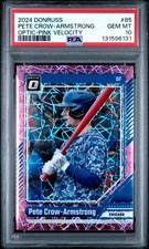 2024 PANINI DONRUSS OPTIC-PINK VELOCITY #85 PETE CROW-ARMSTRONG 13/79 PSA 10