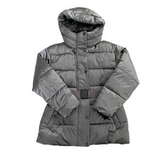 DKNY Damen Puffer Coat Metallic Grey- New