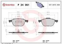 Bremsbelagsatz Scheibenbremse Xtra Line Brembo P 24 061X FüR Focus Ford V50 3 2