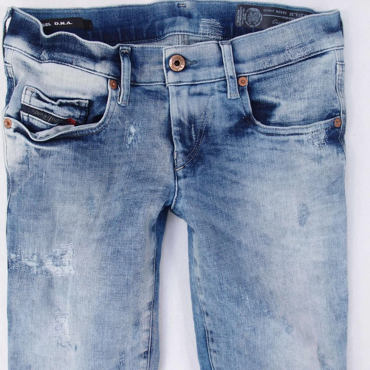 Jean Diesel Femme Taille 36 (W27/L30) - Bleu - 98% Coton 2% Elasthanne - Coupe Droite - Occasion Très Bon état