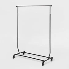 Heavy Duty Garment Rack - Brightroom: Metal Frame, Rolling Clothing
