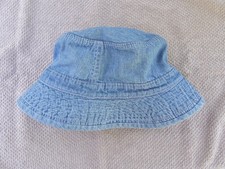 Vintage 90s Baby Gap Crusher Bucket Hat Denim Fisherman Cap Unisex 24-36 mos