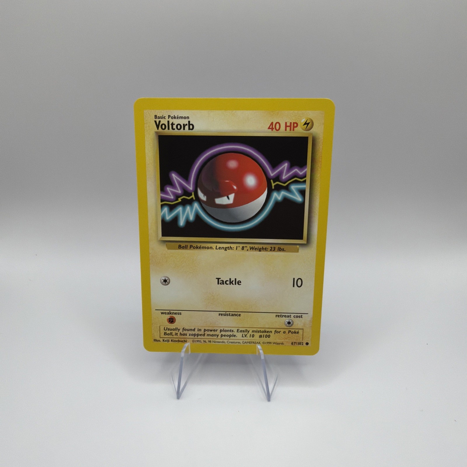 Pokemon TCG Voltorb Base Set 67/102 Unlimited Regular 1999 WotC English NM