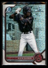 2022 Bowman Alvin Guzman #BCP-18 Chrome Prospects Mojo Refractors