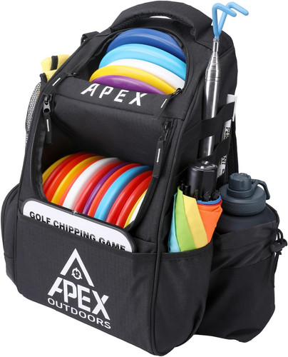 Disc Golf Bag, Large Disc Golf Backpack Holds over 21 Discs, Durable & Lightweig