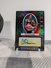 Artis Gilmore /10 - Yellow Aurora Auto Autograph - 2021-22 Panini Obsidian