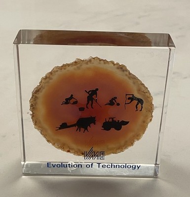 Vintage VME Oil Topsides Gas Machinery Construction Technology Paperweight
