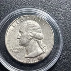1964 D 25c Washington Silver Quarter