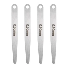 4pcs Metric Thickness Feeler Gauge 0.5mm Single Blade Tapered Feeler Gauge