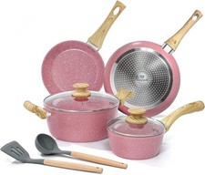 Pots and Pans Set Nonstick, 8 Piece Kitchen Cookware Sets Nonstick Kitchenware P