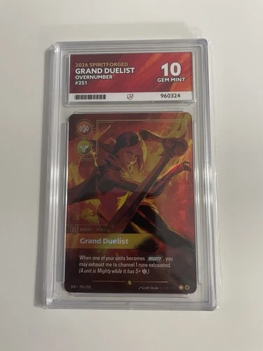 Fiora - Grand Duelist SFD 251/221 Overnumber Spiritforged Riftbound - ACE 10