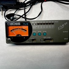 BOSS TU-8 Guitar Bass Chromatic Tuner-Powers on-Untested-See Photos