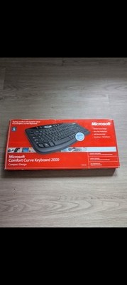 SEALED Microsoft Comfort Curve 2000 Keyboard Wired USB Ergonomic Compact Design