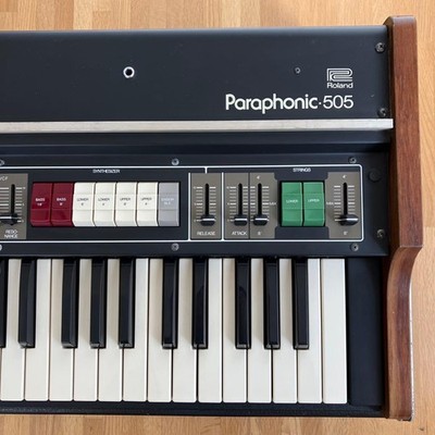 希少 Roland RS-505 Paraphonic 動作確認済 鍵・ケース付 Roland RS-505 Paraphonic Keyboard Synthesizer Tested | eBay