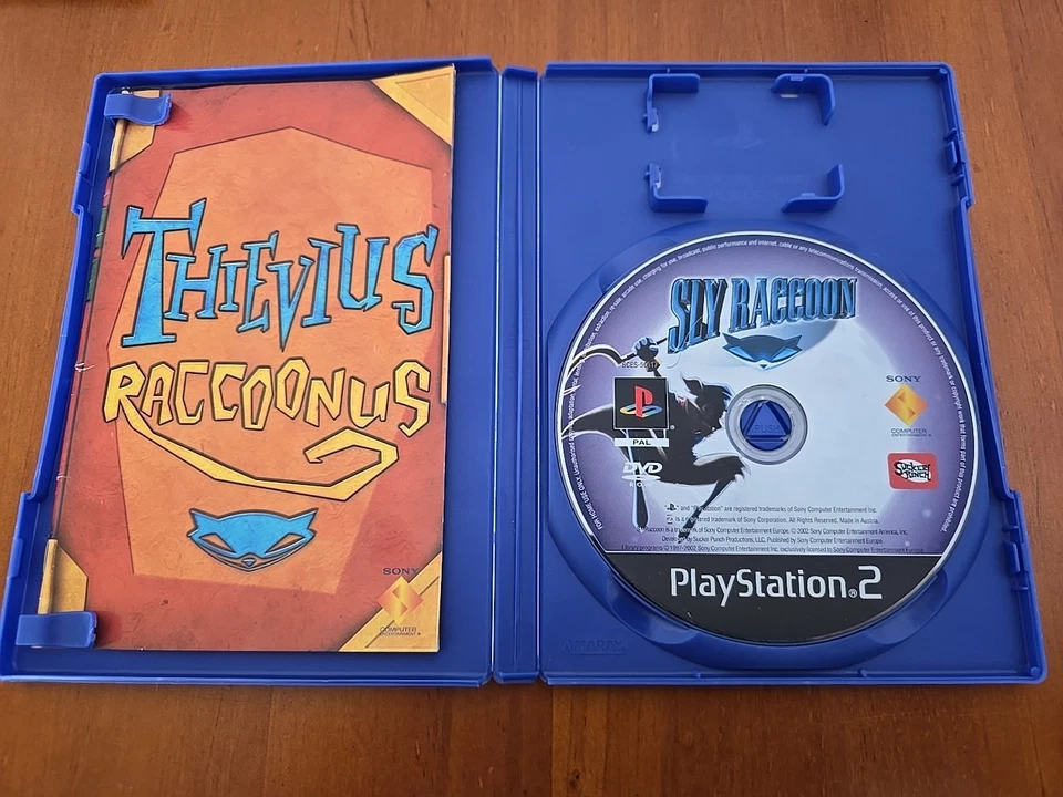 Sly Raccoon - PS2 - PAL - Complete W/Manual - Vgc - Mint Disc! - Image 3 of 4