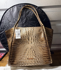 Brahmin Melbourne Crocodile Embossed Tote Bro...