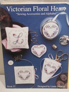 Linda Driskell VICTORIAN FLORAL HEART Sewing Accessories Embroidery Pattern