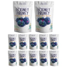 Organic Pitted Dried Prunes - California-Grown, Kosher, No Added Sugar, 12 Pack