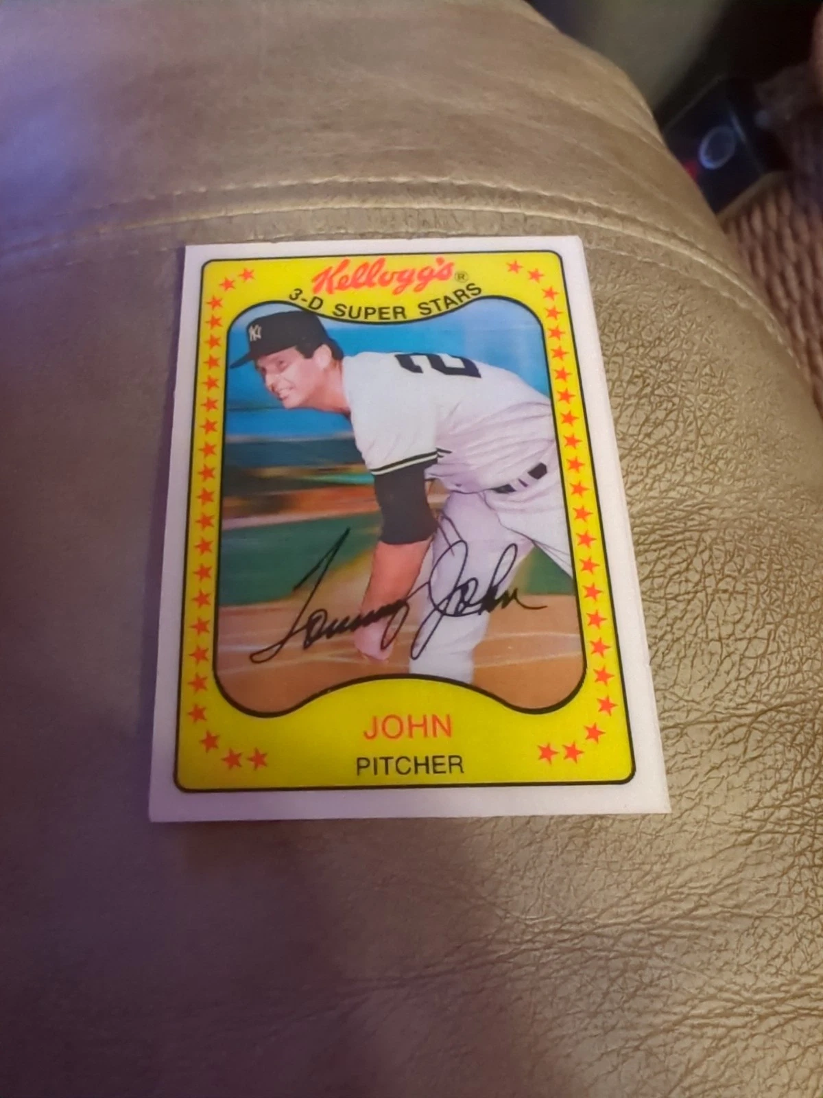 Tommy John trading card