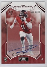 2021 Panini Playoff Rookies Red Zone Auto Joe Tryon-Shoyinka #256 Auto 3tb