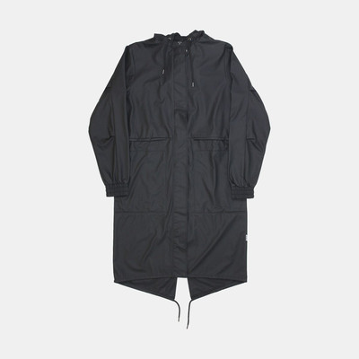 Rains String W Parka / Größe S / lang / Herren / schwarz / Polyurethan