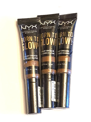 Lot of 3 NYX Professional Makeup Born To Glow Radiant Concealer BTGC19 MOCHA